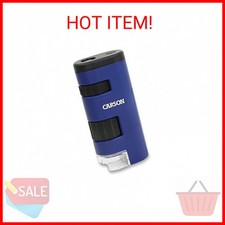 Carson Pocket Micro 20x-60x LED Pocket Microscope Handheld STEM Toy MM-450