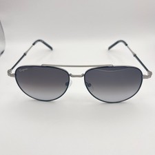 Salvatore Ferragamo Grey Pilot Unisex Sunglasses SF226S 086