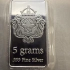 Scottsdale Mint 5g 999 Fine Silver Bullion Bar - In OMP