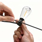 Yescom 200Ft Commercial Outdoor String Lights IP44 w/ 2PCS 10Ft Poles 59Ft Cable — photo 7