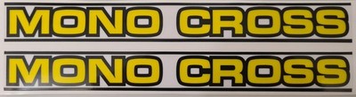 MONO CROSS Yamaha DT TT XT DEKOR DECAL  Aufkleber Schwingenaufkleber Swingarm ge