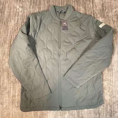 Travis Mathew Come What May Jacket Mens XL Green Quilted City Outerwear Golf