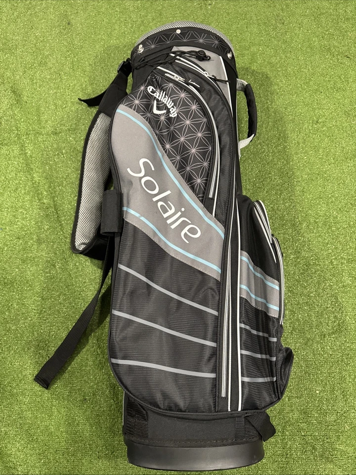 Callaway Solaire Ladies 6 Divider 6 Pocket Golf Cart Bag Black Gray - Image 3 of 4
