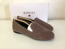 Birdies The Starling Graphite Suede Loafers - Choose Size