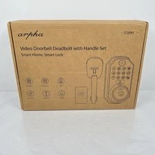 ARPHA D289H Smart Door Lock Camera WiFi Keyless Fingerprint Deadbolt & Handle