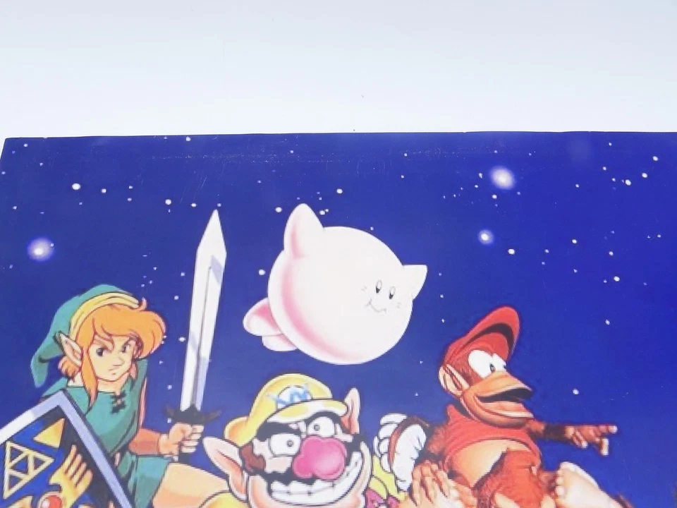 Altes World of Nintendo Mario Zelda Werbung Poster 40x60cm Vintage Rahmen 80er - Bild 3 von 4