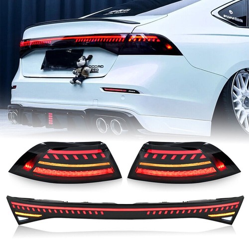 LED Tail Lights + Center Lamp For Honda Accord 2023 2024 2025 Rear Lamp Assembly - Picture 12 of 18