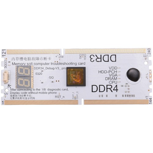 Ordinateur portable/desktop Motherboard Test Card Notebook pour réparation DDR3/4 A5U47118 - Photo 5/8