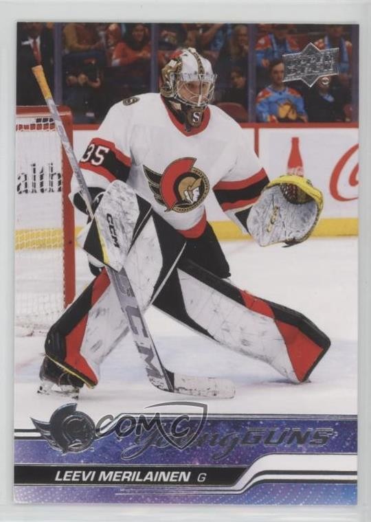 2023-24 Upper Deck Series 1 Young Guns Leevi Merilainen #247 05s5