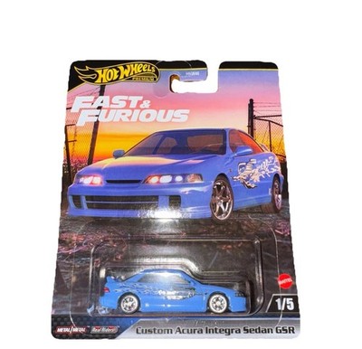 Hot Wheels Premium Fast & Furious Custom Acura Integra Sedan GSR Real Riders