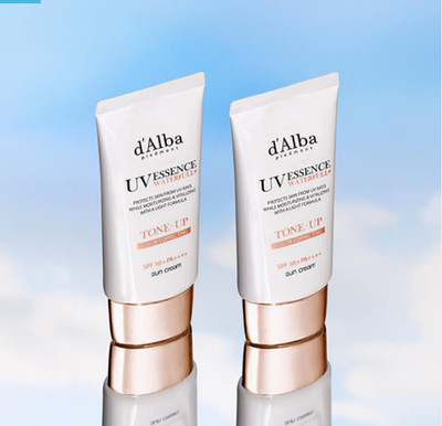 Dalba vegan waterfull pink tone up sunscreen SPF50 PA++++ 50ml x2