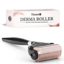 Ultra-Wide Derma Roller for Face - At-Home Microneedling Kit, 0.25 mm Peach
