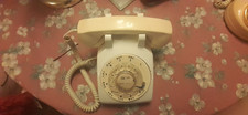 Vintage White Rotary Phone, Western Electric, Tested, Good Shape, Works 500 D2M