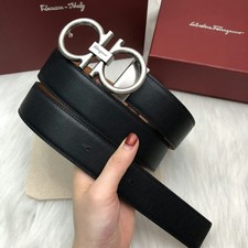 Salvatore Ferragamo Belt Men Authentic Gift Box belt crafted in Italy by hand