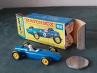 ORIGINAL VINTAGE BOXED 1/75 LESNEY MATCHBOX TOY No.52 BRM RACING CAR