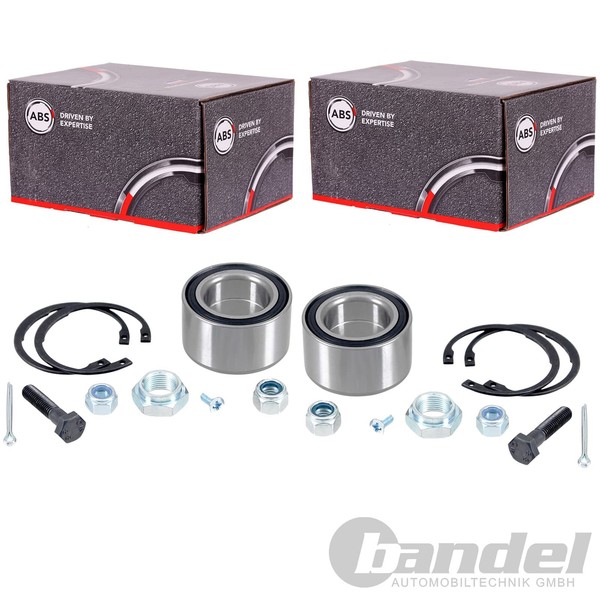 2X A.B.S. RADLAGER-SATZ Passend FüR Audi 80 90 Coupe VW Golf Jetta Passat Santan-image