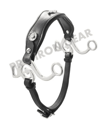 Mors Hackamore sans mors réglable western anglais en cuir (marron) - Canada