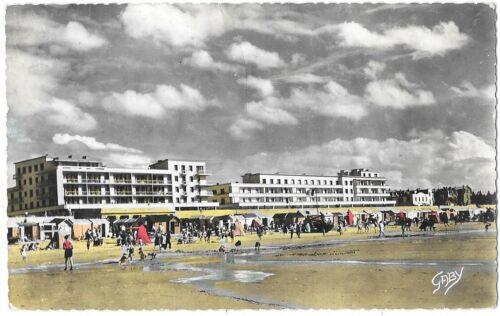 BERCK-PLAGE 62 Esplanade vue de la Plage CPSM écrite colorisée dentelée ~1960 - Photo 1/2