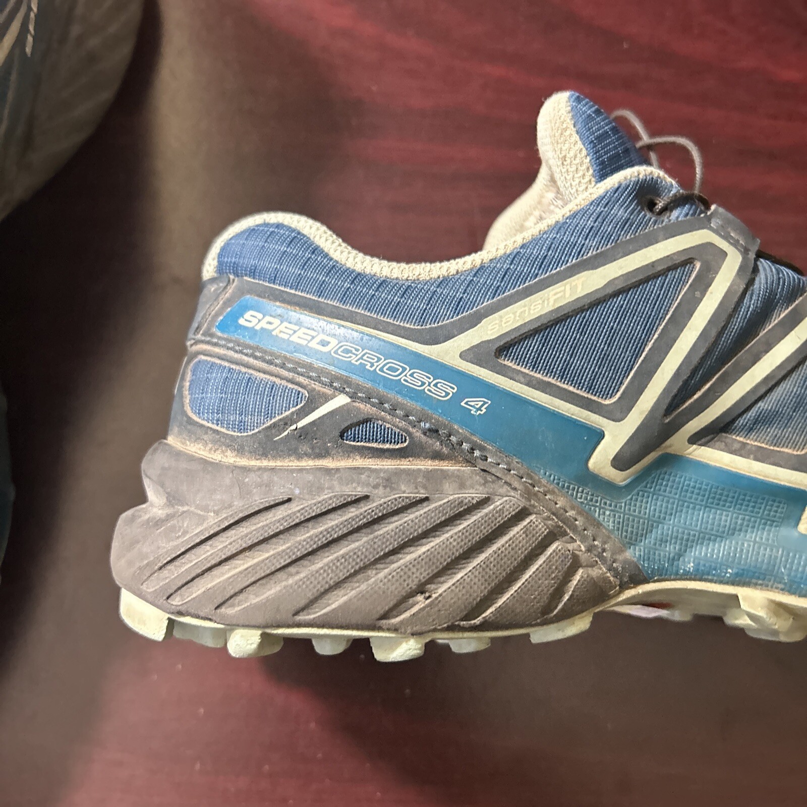 Scarpe da trail running SALOMON donna Speedcross 4 guscio d'uovo blu nero taglia 7 5