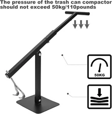 Touchless Manual Trash Compactor Trash Can Compactor for for 60-100l Wheelie Bin