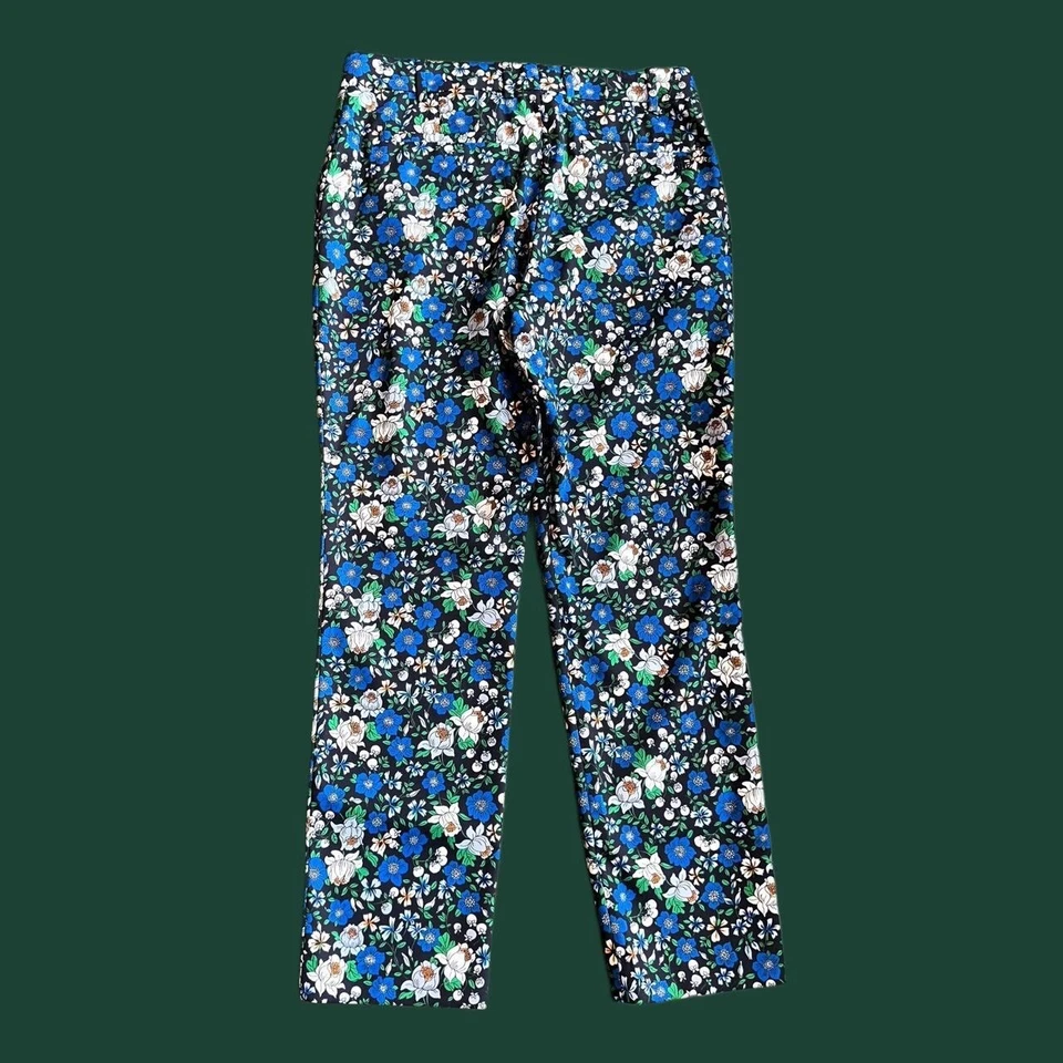 Tory Burch Sport Women's Blue and Green Trousers size 4 - Image 2 of 3