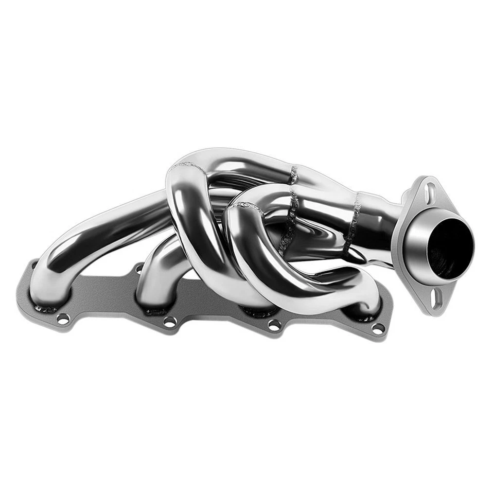For 97-03 Ford F150 F250 Expedition XLT 4.6L V8 Stainless Steel Header Manifold Foto 2 de 4