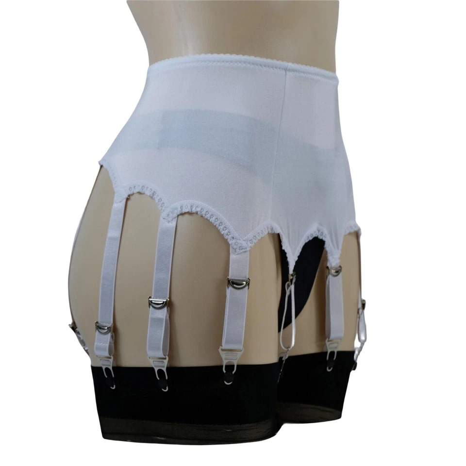 US Retro 10 Straps Suspender Belt Garter Belts W 10 Metal Clips Sexy Underwear - Image 3 of 4