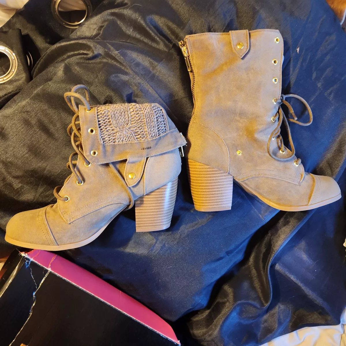 Boots with deals laces in front