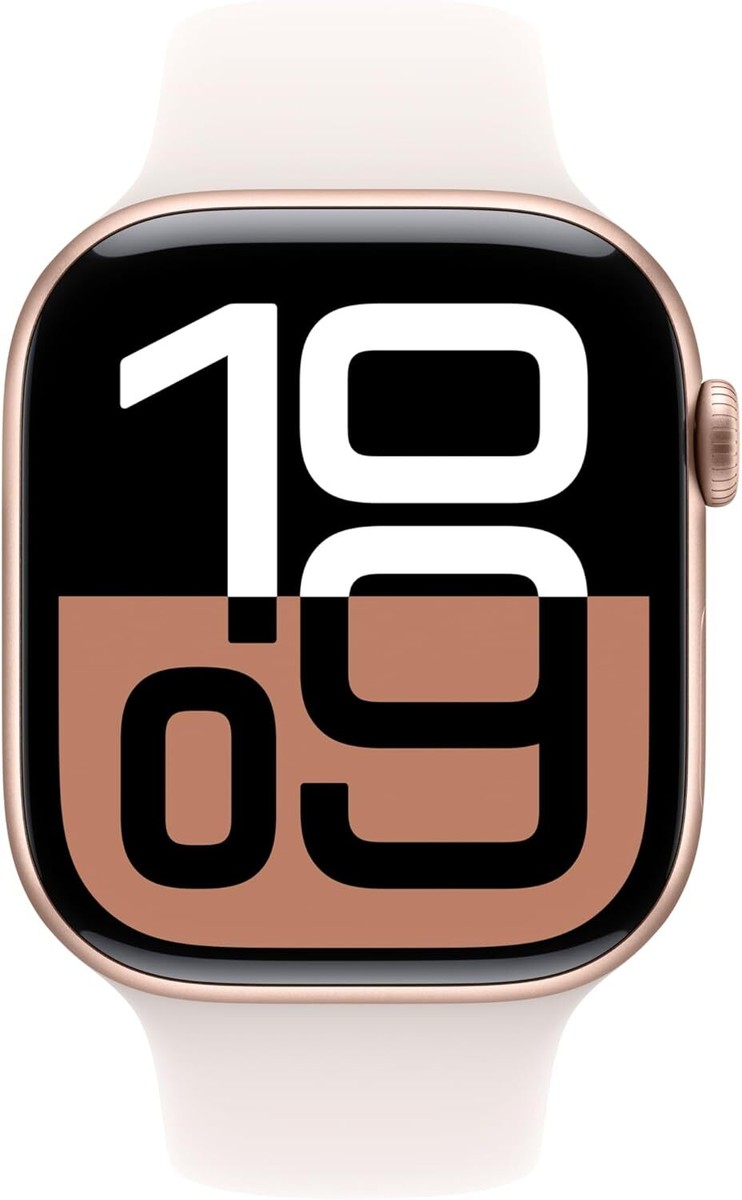 Apple Watch Series 10 46mm Rose Gold Aluminum Case Light Blush