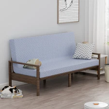 5" Thick Full Size Foldable Floor Mat Futon Mattress With Cover for Sofa Couch