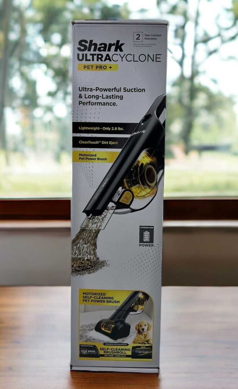 Shark Cordless Handheld Vacuum UltraCyclone Pet Pro Plus, with XL Dust