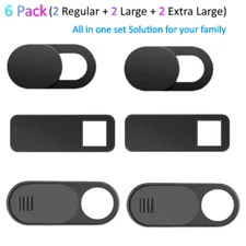 6PCS(L+M+S) WebCam Cover Slide   Protect Privacy Security  For Phone Laptop PC