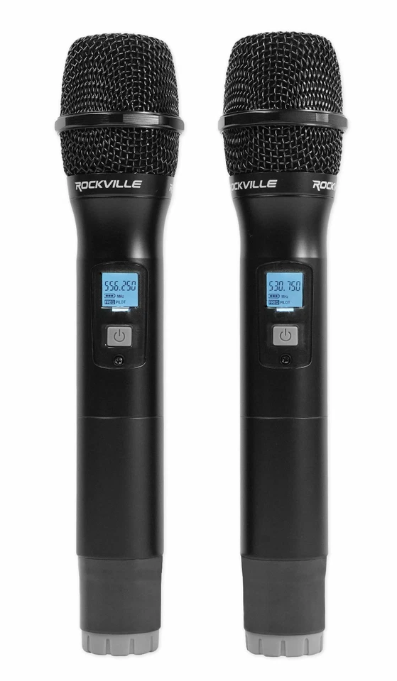 Rockville RWM3300UA UHF Dual HandHeld Microphones For Church Sound Systems - Image 4 of 4