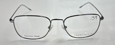 PERRY ELLIS PE 422-3 DARK GUNMETAL STAINLESS STEEL EYEGLASSES 53/19/145