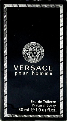 VERSACE POUR HOMME EAU DE TOILETTE SPRAY FOR MEN 1.0 Oz / 30 ml BRAND NEW IN BOX