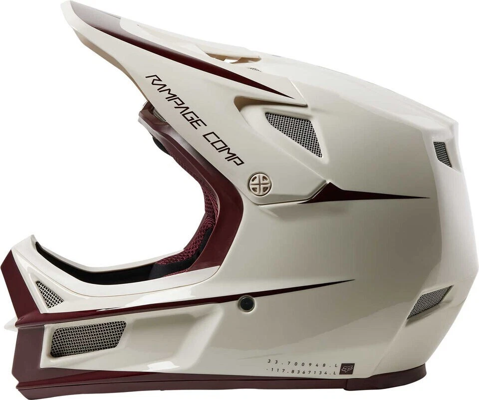 Casco de bicicleta Fox Racing Rampage Comp Stohn vintage blanco (579-S) Foto 4 de 4