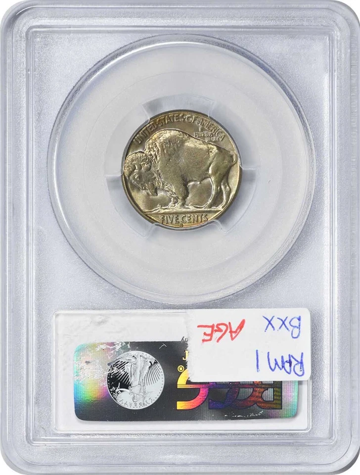 1929-S/S Buffalo Nickel RPM 1 MS64 PCGS - Image 2 of 2