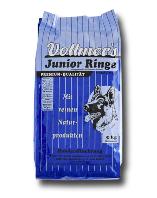 Vollmer´s Welpenfutter Trockenfutter Junior Ringe 15kg