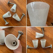 3 Applique Vetro Pulegoso Venini Anni 60 Lampade Wall Lamp Vintage Murano Seguso