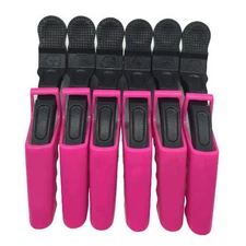 6Pcs Salon Beak Hair Clips – Crocodile Alligator Clamps for Styling & Sectioning