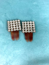 Vintage 20s 30s 40s Art Deco Mini Hair Comb Clips Cocktail Flapper