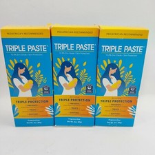 3x - Triple Paste Zinc Oxide Rash Cream Fragrance Free 2 oz. Exp. 07/2029
