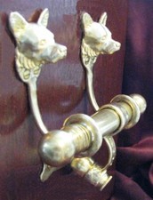 WELSH CORGI Bronze DUET Door Knocker