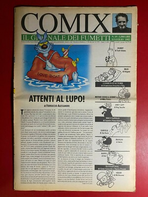 COMIX giornale dei fumetti n.19/1992 LUPO ALBERTO MORDILLO ANDY CAPP BONVI QUINO