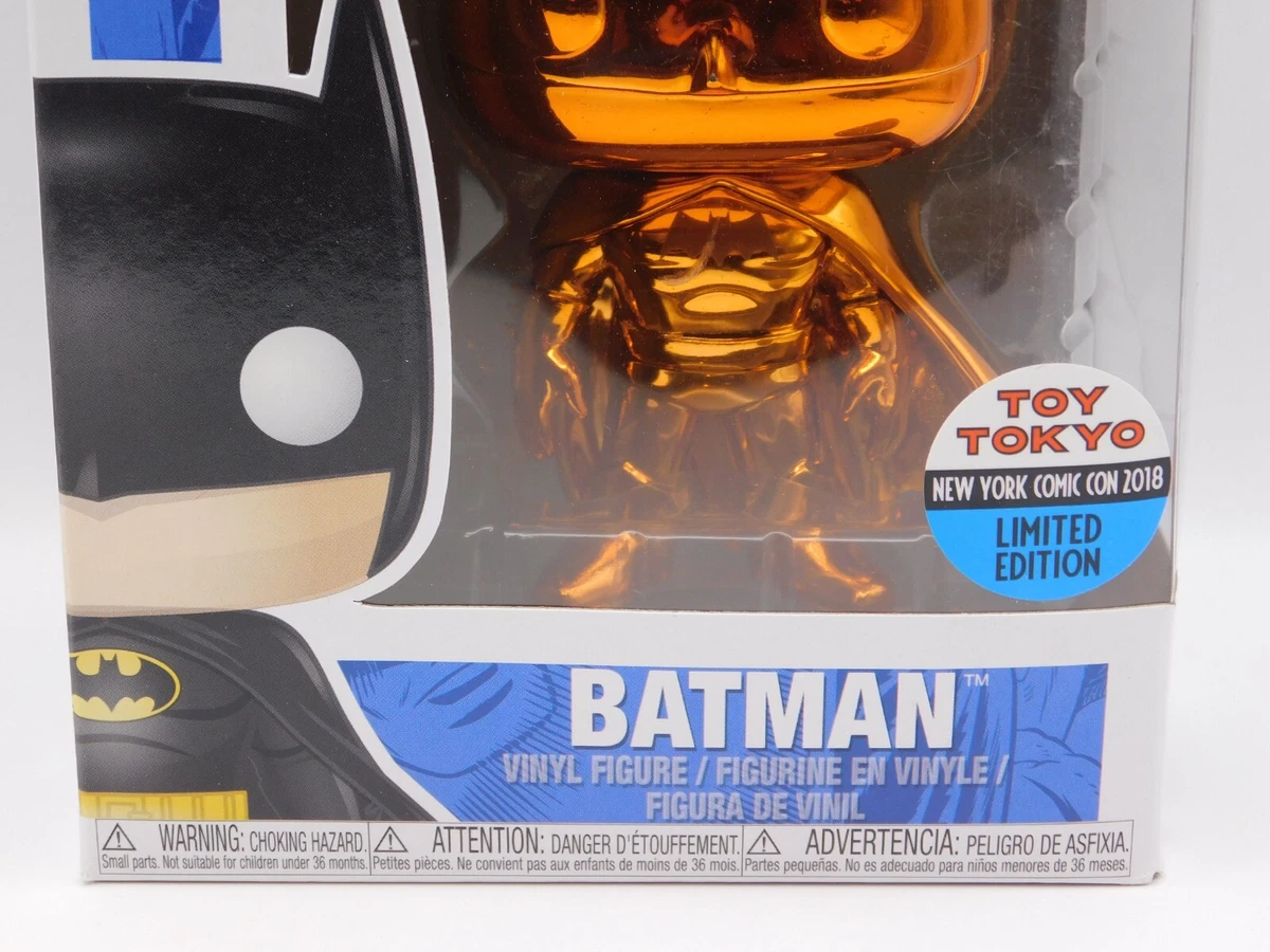 Funko Pop! Heroes Super Heroes Batman Orange Chrome NYCC Figure #144