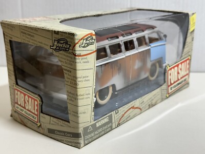 JADA FOR SALE 1962 VW VOLKSWAGEN BUS VAN 1:24 DIECAST MODEL NEW IN