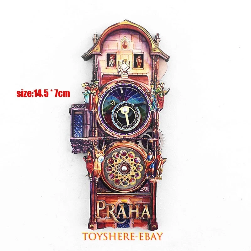 Healing world in hand miniture Prague Astronomical Clock Christmas Gift toy - Image 2 of 2