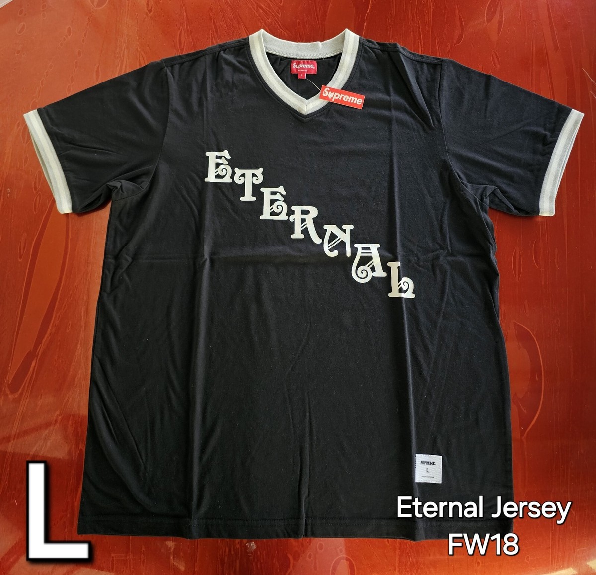Soccer Jersey Supreme Eternal Jersey Supreme Crest Soccer Jersey Black