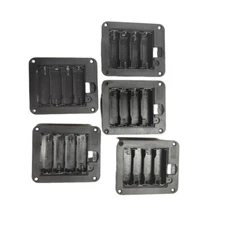 5PCS Plastic Battery Storage Case Box Holder For 4 X AA 4xAA 6V with Cover