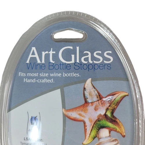 LS Arts Art Glass Fish Wine Bottle Stopper